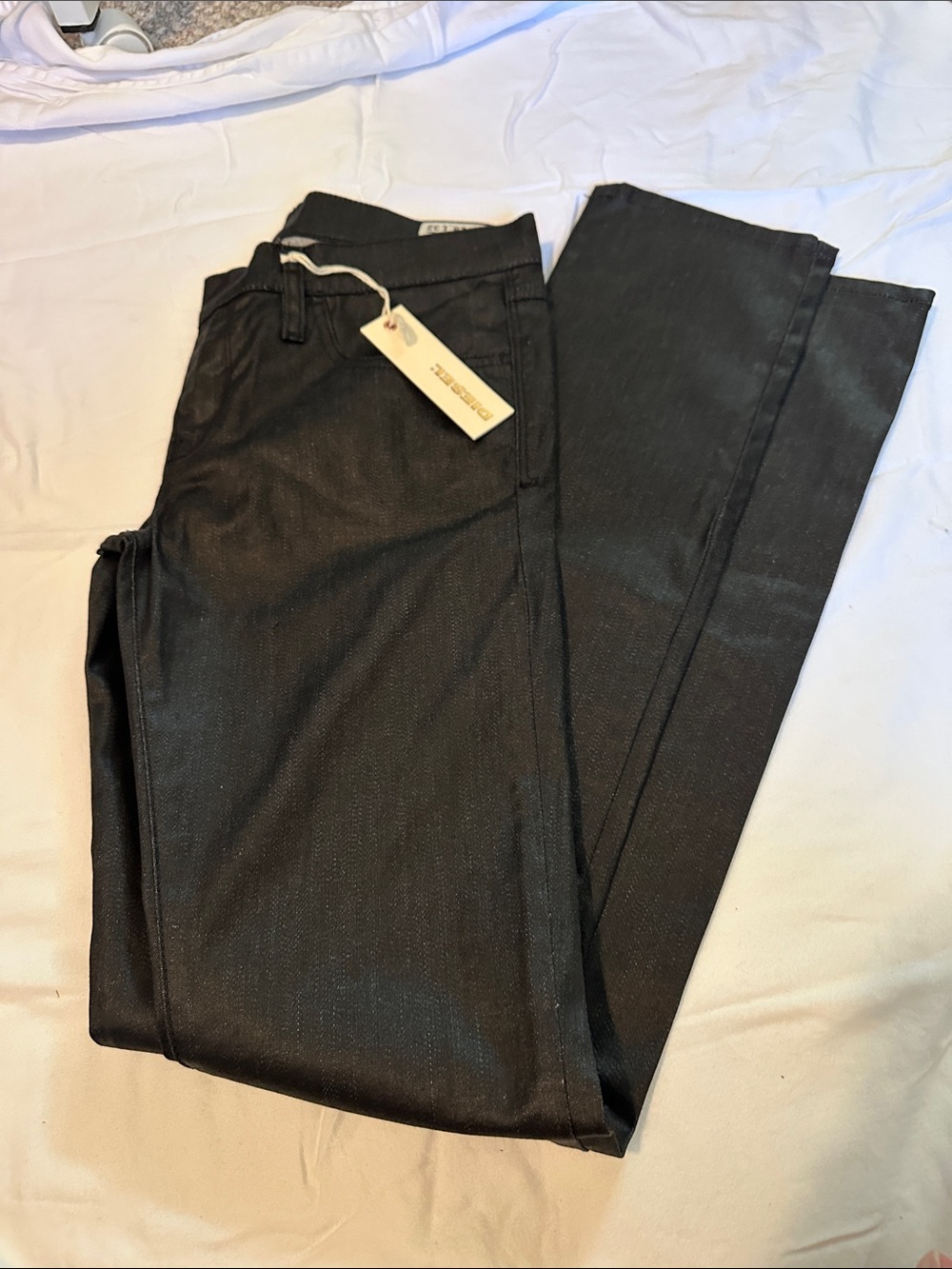 Diesel Women's Straight Leg Jeans in Black
